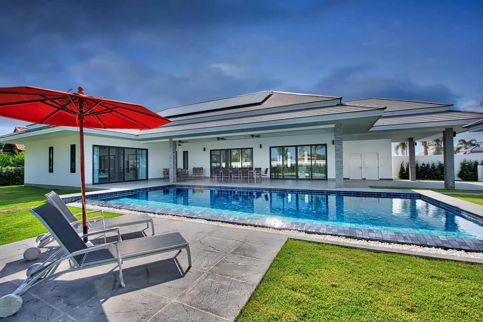 Secured community entrance at The Clouds Hua Hin