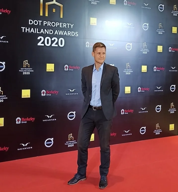 Sergey Vinogradov, Hua Hin property adviser, at the Dot Property Thailand Awards