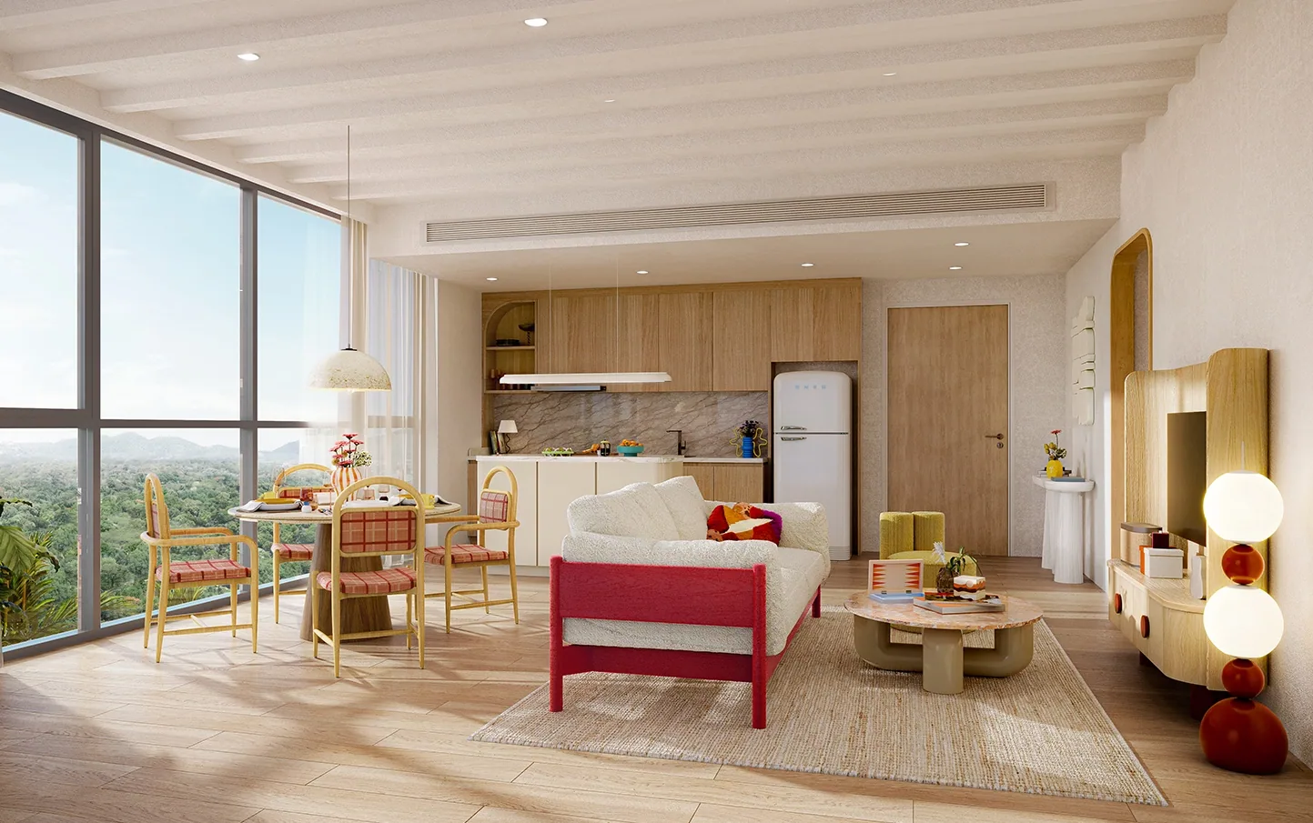 Residence living room at The Standard Residences Hua Hin