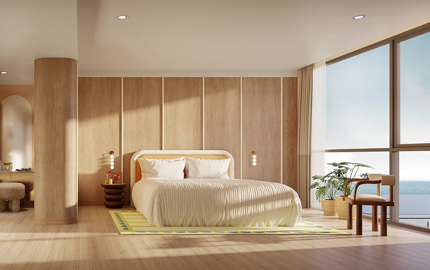 Residence master bedroom at The Standard Residences Hua Hin