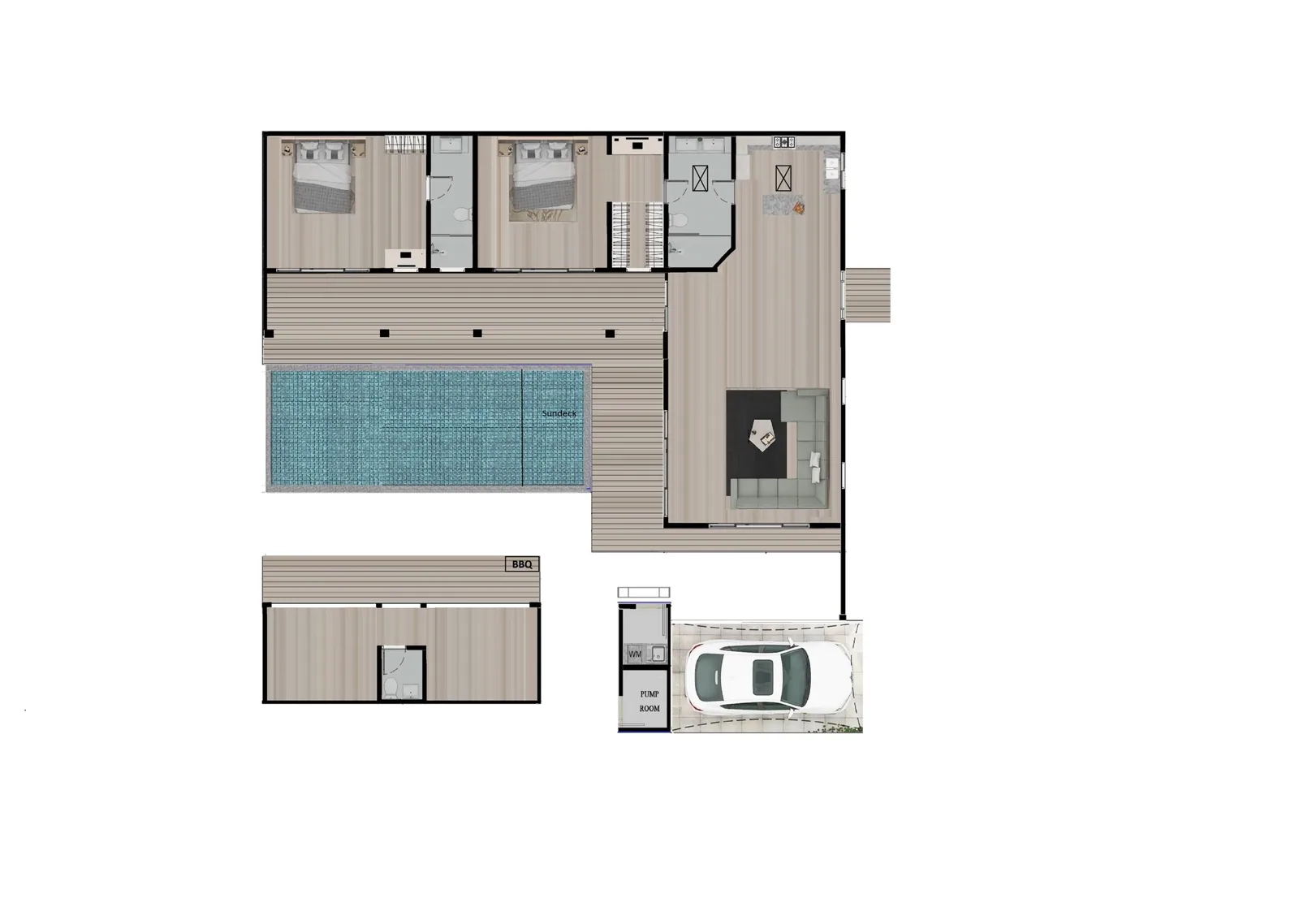 Moda Ultra and Elle villa floor plans