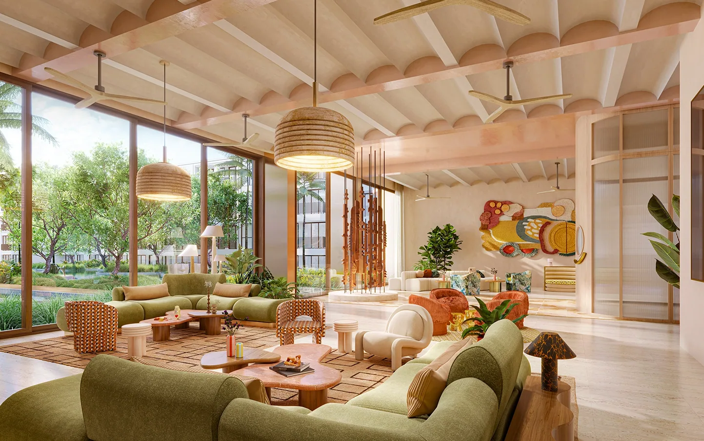 Lobby interior at The Standard Residences Hua Hin