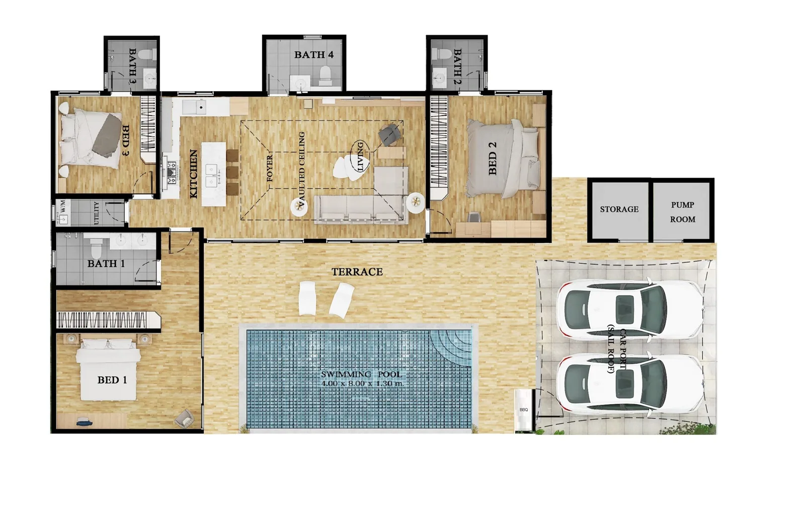 Moda Classic Compact villa floor plan